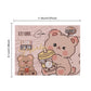 Cute Bear Eyeshadow Palette with Matte and Shimmer Shades, Warm Milk Tea Brown Eye Makeup