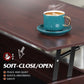 41.3" Lift Top Coffee Table with Hidden Storage, 4 Adjustable Wheels, Engineered Wood Espresso Center Table