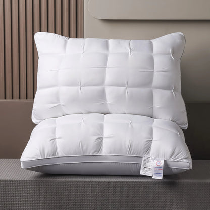 Luxury Hotel-Quality Bed Pillow with Ergonomic Support for Back, Side & Stomach Sleepers, Soft Supportive Sleeping Pillow