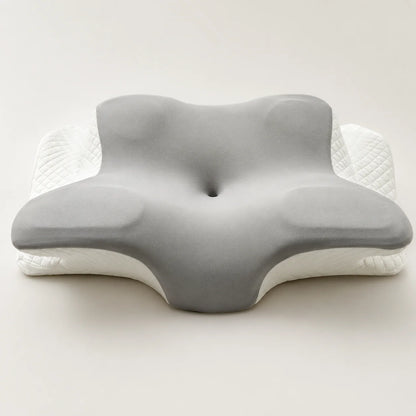 Multifunctional Memory Foam Prone Reading Pillow with Removable Headrest, Anti-Slip Base, Neck & Upper Body Support for Bed