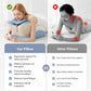 Multifunctional Memory Foam Prone Reading Pillow with Removable Headrest, Anti-Slip Base, Neck & Upper Body Support for Bed
