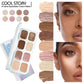 8-Color Shimmer Eyeshadow & Highlighter Palette, Highly Pigmented High-Gloss Finish, Long-Lasting Eye Makeup