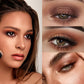 2-Piece Eyeshadow Palette Set, 9 Colors Each, Chocolate Brown and Smoky Shades, Matte, Shimmer and Glitter Finishes