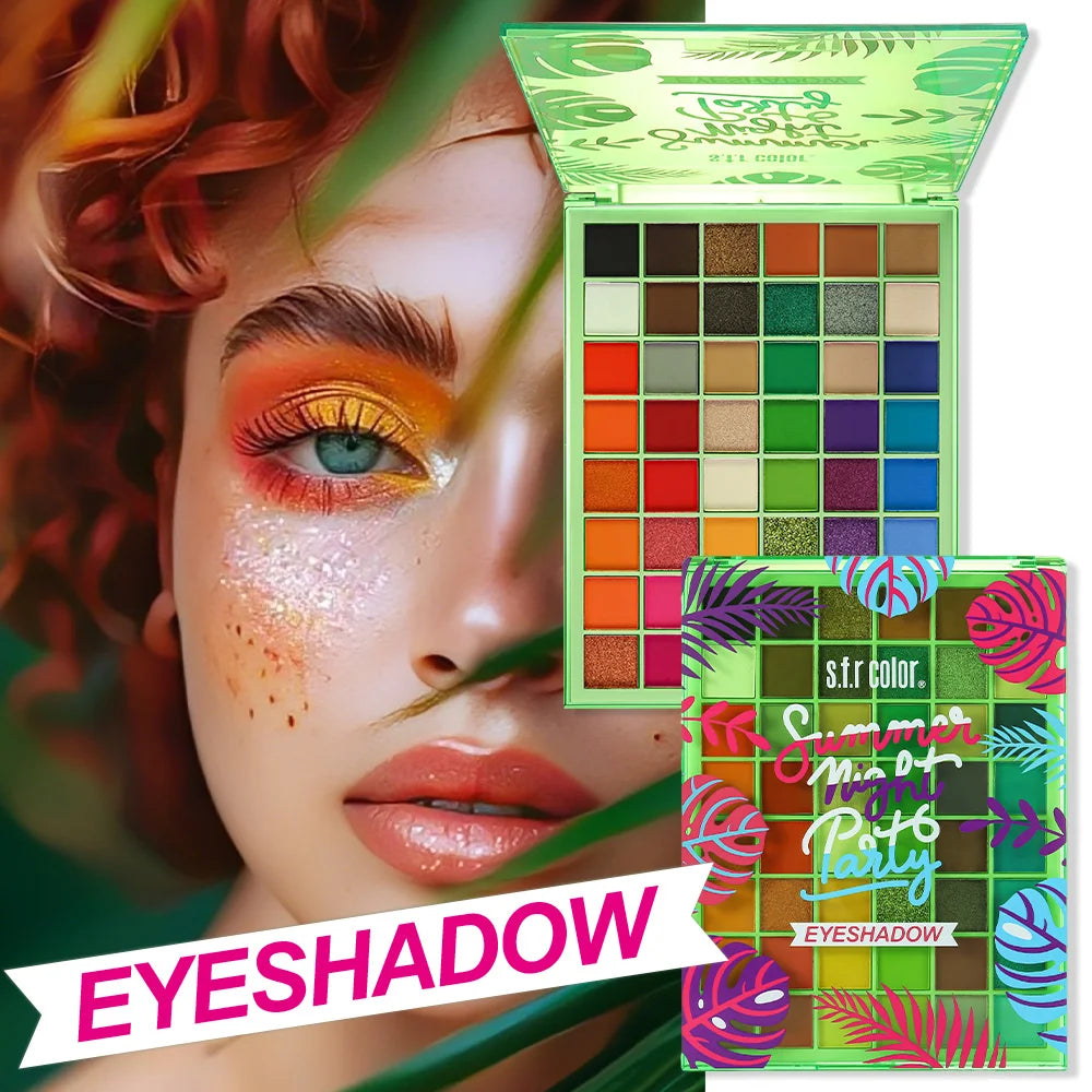 36-Color Rainbow Eyeshadow Palette, Vibrant Matte Shimmer and Glitter Shades, Pigmented Blendable Eye Makeup