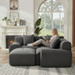 108-Inch Modular L-Shaped Sectional Sofa with Ottoman – Corduroy Chaise Lounge Couch with Flexible Configuration for Living Room