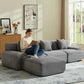108-Inch Modular L-Shaped Sectional Sofa with Ottoman – Corduroy Chaise Lounge Couch with Flexible Configuration for Living Room