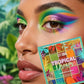 25-Color Eyeshadow Palette with Matte and Glitter Finishes, Waterproof Bright Eye Makeup