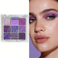 9-Color Purple Eyeshadow Palette, Matte & Shimmer Finishes for Smoky Eye Makeup