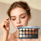 18-Color Earth Tone Matte Eyeshadow Palette, Neutral Shades, Highly Pigmented & Blendable, Long-Lasting Smudge-Proof Eye Makeup