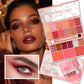 Multi-Use Eyeshadow & Blush Palette, Matte Shimmer & Glitter Finishes, Long-Lasting Pigmented Makeup Kit
