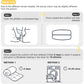 Waterproof Outdoor Chaise Lounge Cushion with Storage Pocket & Ties, Replacement Patio Lounge Chair Pad, Grey, 1-Pack or 2-Pack