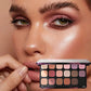 18-Color Earth Tone Matte Eyeshadow Palette, Neutral Shades, Highly Pigmented & Blendable, Long-Lasting Smudge-Proof Eye Makeup