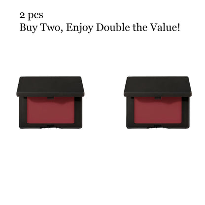 Dark Red Matte Powder Blush, Easy-to-Blend Cheek Color, 3.5g