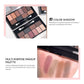 10-Color Earth Tone Eyeshadow Palette, Matte & Pearlescent Shimmer, Highly Pigmented Long-Lasting & Fallout-Resistant