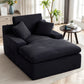 Corduroy Modular L-Shaped Cloud Sectional Sofa with Chaise – Spring Cushion Couch with Removable Washable Cover, No Assembly Required