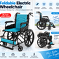 Lightweight Foldable Thickened Steel Manual Wheelchair for Disabled Use