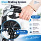 Lightweight Foldable Thickened Steel Manual Wheelchair for Disabled Use