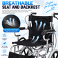 Heavy-Duty Foldable Manual Wheelchair – 330 lb Capacity, Dual Brakes & Airless Wheels