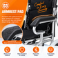 Heavy-Duty Foldable Manual Wheelchair – 330 lb Capacity, Dual Brakes & Airless Wheels