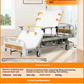 Smart Electric Automatic Medical Bed for Elderly with Turnover Function