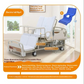 Smart Electric Automatic Medical Bed for Elderly with Turnover Function
