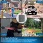 Solar Wireless Driveway Alarm, 400m Outdoor Motion Sensor Detector, Weather-Resistant Security Alert System