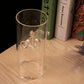 Handcrafted Borosilicate Glass Oil Lamp with Cylindrical Hurricane Sleeve for Home Décor