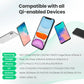 LED Desk Lamp with 10W Qi Wireless Charging, Calendar, Temperature Display and Alarm Clock for Study and Office