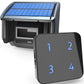 Solar Wireless Driveway Alarm, 400m Outdoor Motion Sensor Detector, Weather-Resistant Security Alert System