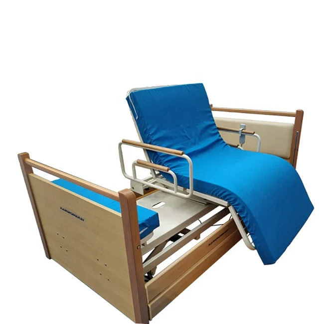 Hospital Adjustable Auto Patient Turning Bed Home Care Rotating Electric Bed (Mattress and bed frame together）)