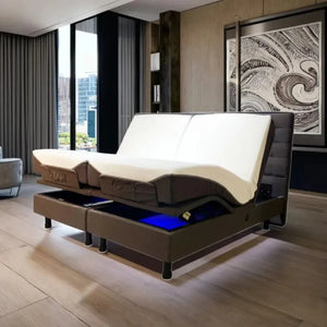 Zero Gravity Split King Electric Adjustable Bed Base Smart Bed Frame with Wireless Remote Control Heavy Duty Metal Structure