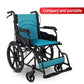 Lightweight Foldable Thickened Steel Manual Wheelchair for Disabled Use
