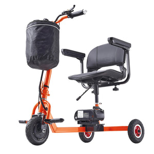 Fast Shipping From US Foldable 3 Wheel Mobility Scooter for Seniors Portable Electric Powered Mobility Scooter All Terrain Travel Wheelchair