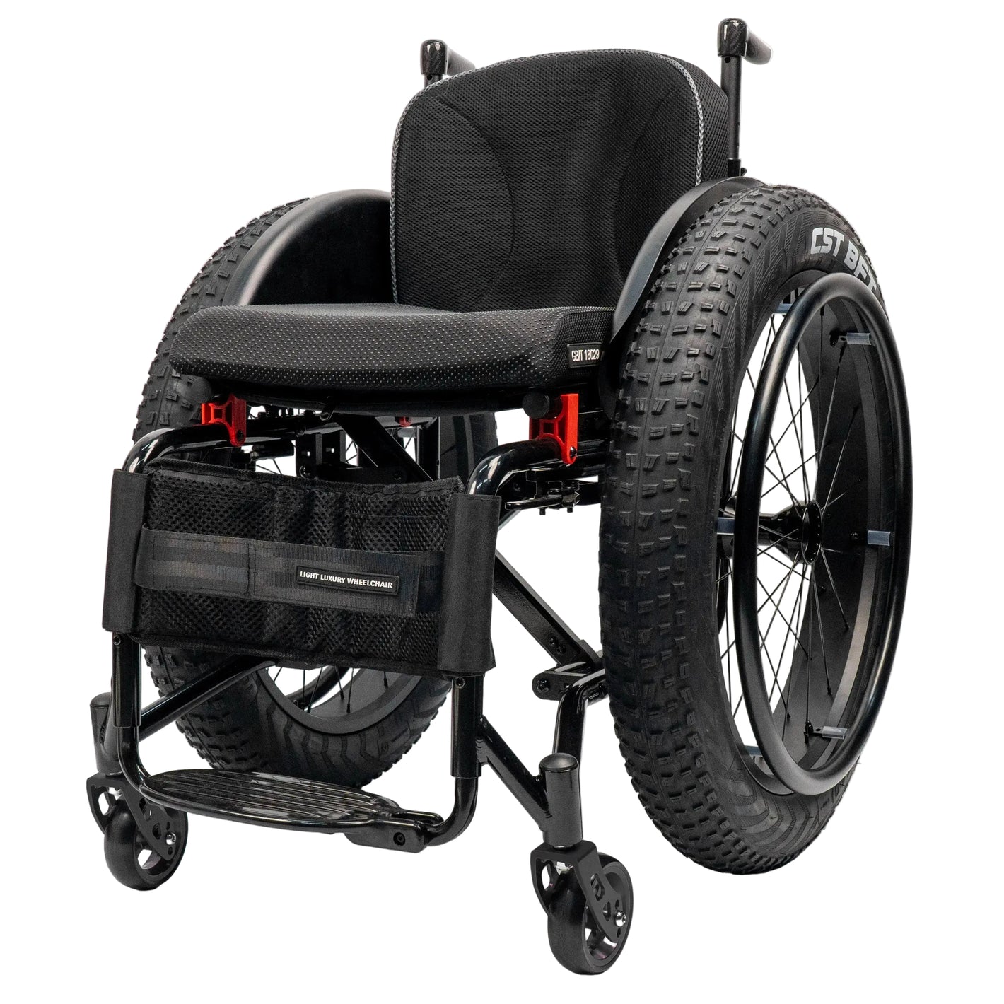 Sports Wheelchair 5802 Hard All-Terrain Big Wheel Sports Wheelchair Snow Tire Beach Wheel Shock Absorber Front Model
