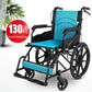 Lightweight Foldable Thickened Steel Manual Wheelchair for Disabled Use