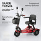 1000W Small Family Electric Tricycle Foldable For Elderly Woman With Backrest Mobility Scooters For Seniors Lightweight 3 Wheels