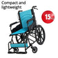 Lightweight Foldable Thickened Steel Manual Wheelchair for Disabled Use