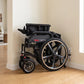 Steel-Frame 46cm Extra-Wide Seat Fat Folding Electric Wheelchair