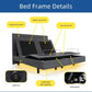 Zero Gravity Split King Electric Adjustable Bed Base Smart Bed Frame with Wireless Remote Control Heavy Duty Metal Structure