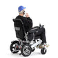 2026 New Portable Lithium Battery Aluminum Alloy Electric Wheelchair Most Convenient Folding Adult Automatic Electric Wheelchair