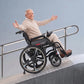 Steel-Frame 46cm Extra-Wide Seat Fat Folding Electric Wheelchair