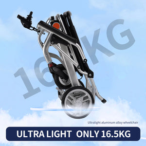Ultra-Light Foldable Automatic Electric Wheelchair for Elderly and Disabled