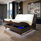 Zero Gravity Split King Electric Adjustable Bed Base Smart Bed Frame with Wireless Remote Control Heavy Duty Metal Structure