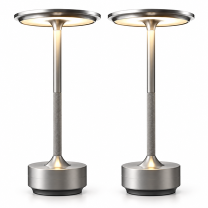 Rechargeable LED Table Lamps, Set of 2, Cordless Touch Control Bedside Lights for Bedroom, Hotel and Bar