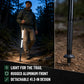 LED Walking Stick with Detachable Light, USB-C Rechargeable Aluminum Alloy Hiking Cane for Night Walking, Camping & Trekking