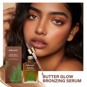 Bronzing Serum, 30 ml, Lightweight Non-Greasy Formula, Mix with Foundation or Moisturizer for a Sun-Kissed Glow