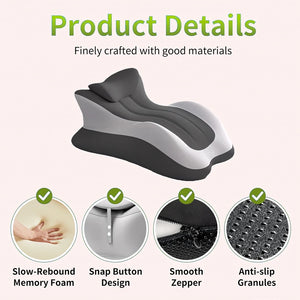 Multifunctional Memory Foam Prone Reading Pillow with Removable Headrest, Arm & Upper Body Support, Anti-Slip Bed Pillow