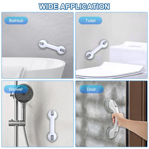 Suction Cup Shower Grab Bar – Non-Slip Bathroom Safety Handle for Bathtub & Shower Support