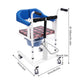 Hydraulic Patient Transfer Chair with Commode – Adjustable 16.5–24" Height, 198 lbs Capacity
