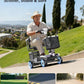 4-Wheel Folding Mobility Scooter for Adults – 250W Motor, 15-Mile Range, 330 lb Capacity & Removable Battery